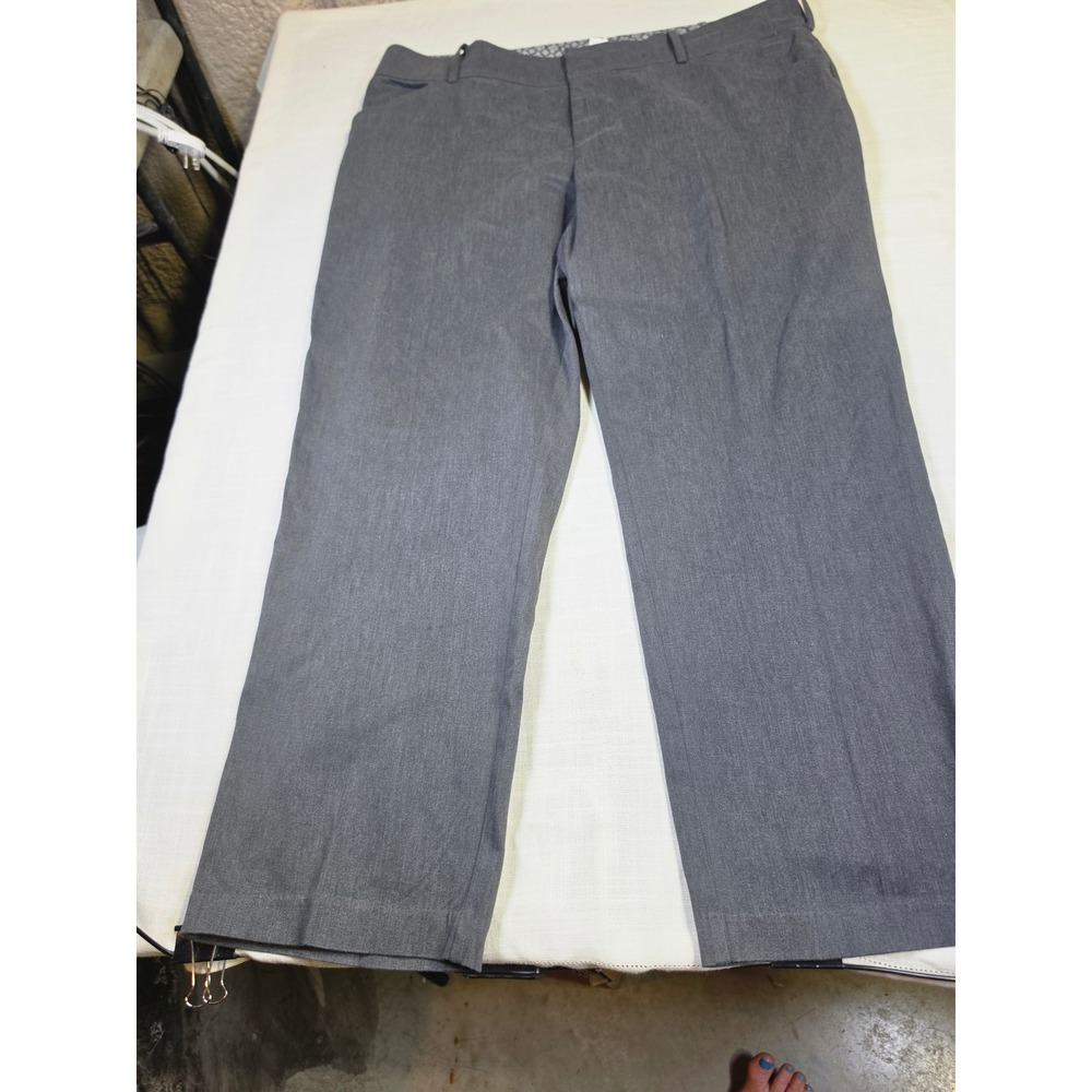 Lee Natural Straight Leg Pant Women 24W Medium Gray Heather Mid Rise Y2K 4859402